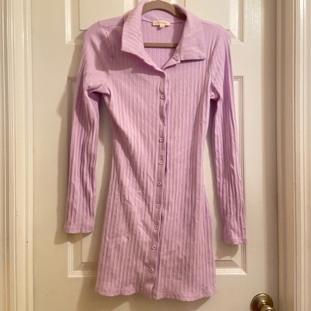 NEVER WORN Light Purple LA Hearts Long Sleeve Dress